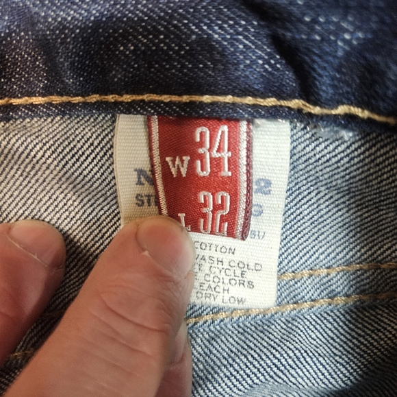 Stetson 1312 Straight Leg Jeans Men’s 34x32 Dark Wash Western - Picture 7 of 11